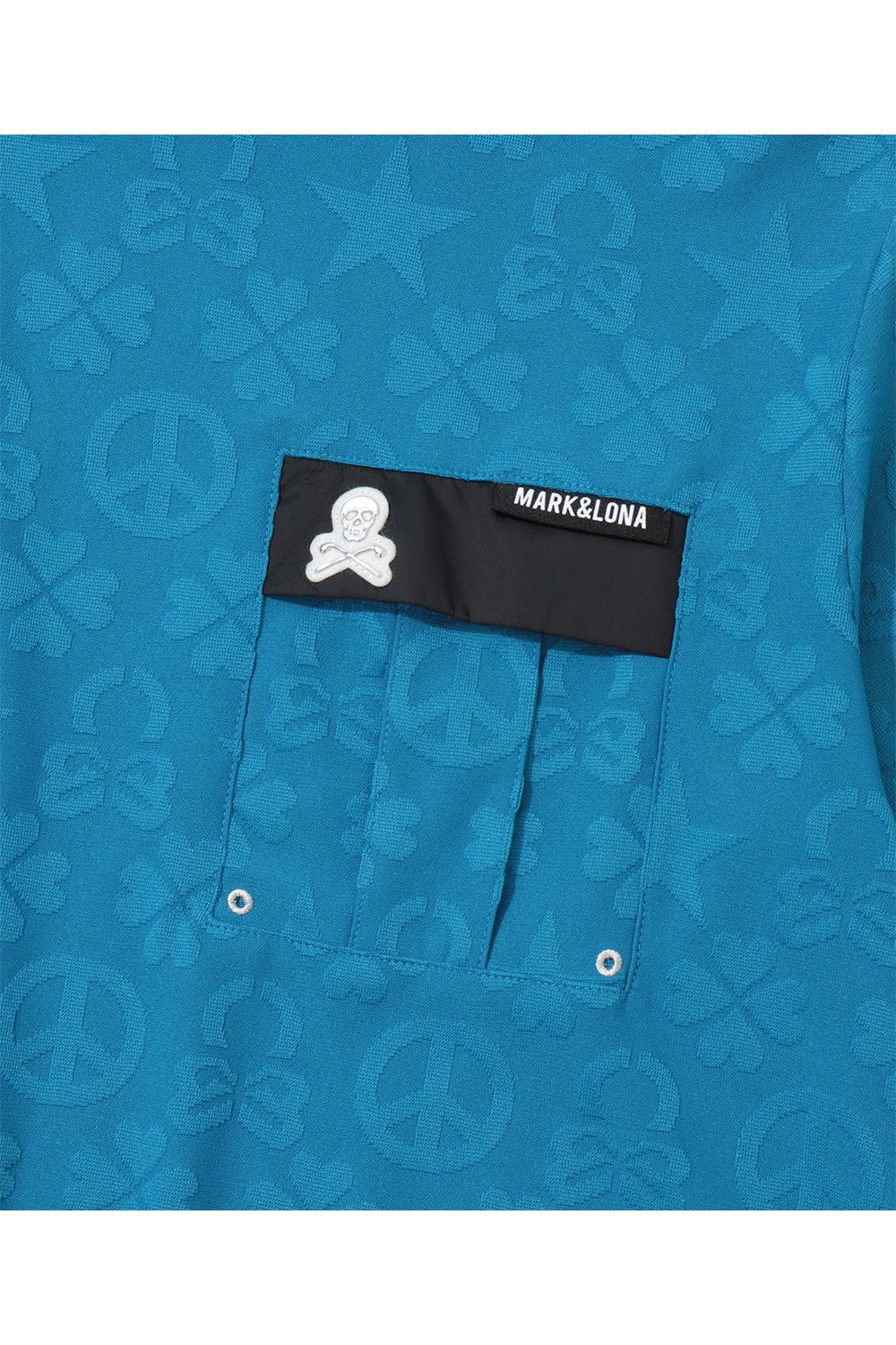 【26SS】 IMPERIAL JACQUARD MOCK TEE / モノグラムパターンジャカード パッチポケット モックネックTシャツ (ブルー)