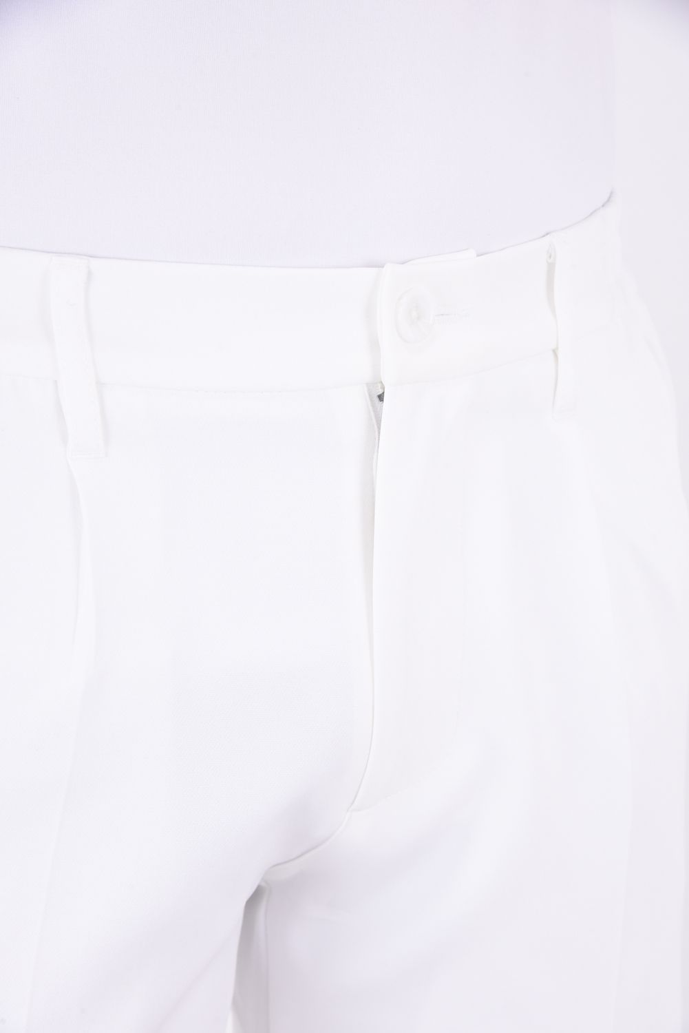 【春夏仕様】BASIC LOGO PANTS / ベーシックロゴ ストレッチ ロングパンツ (ホワイト)