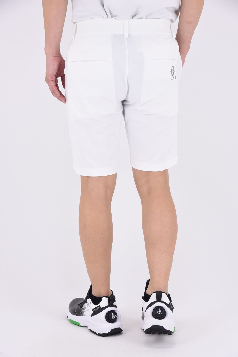 【25SS】 113 GOLF EMBOSS SHORTS / ブランドロゴエンボス ショートパンツ (ホワイト)