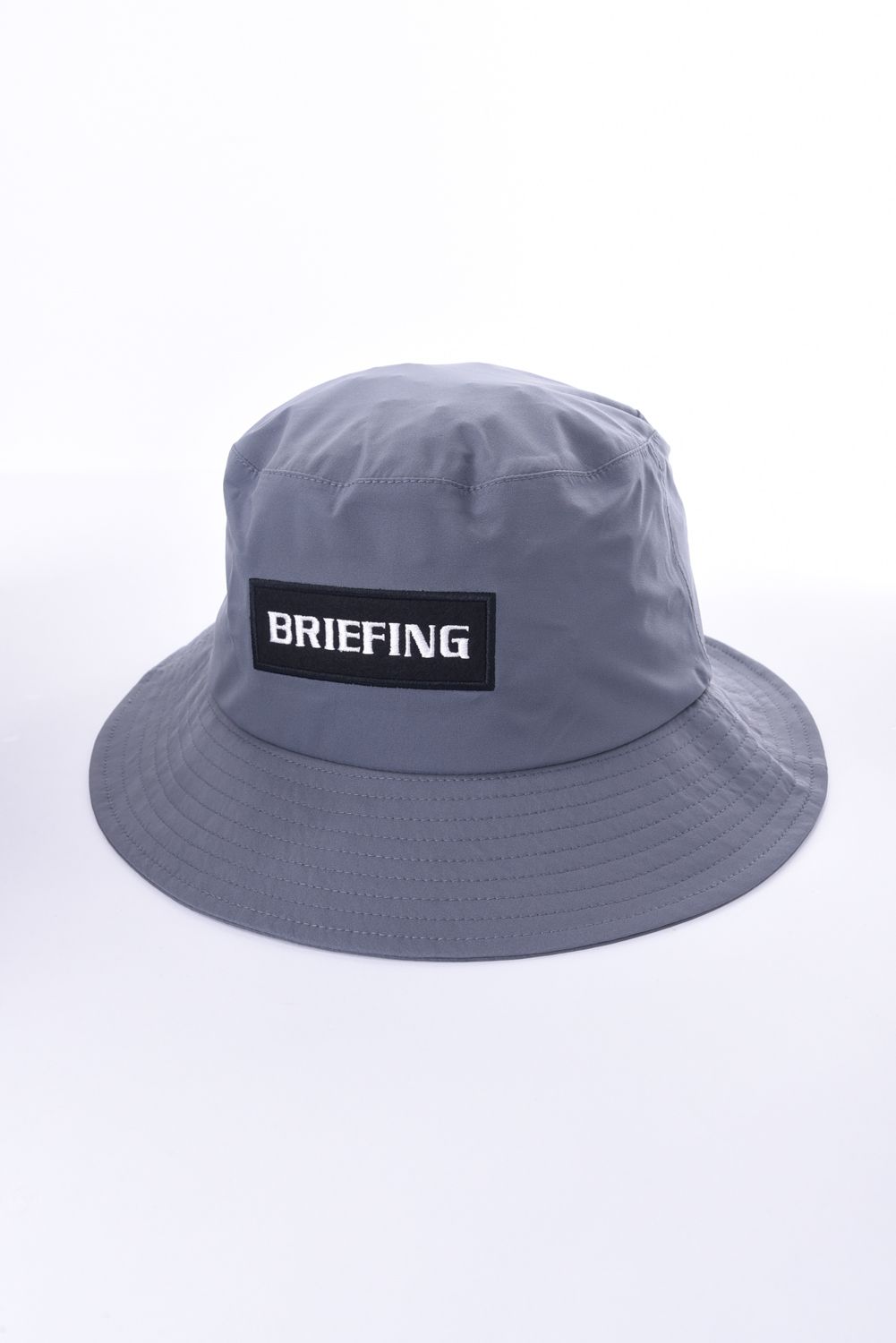 MS WATERPROOF HAT / 刺繍ロゴ  ウォータープルーフ サファリハット (グレー)