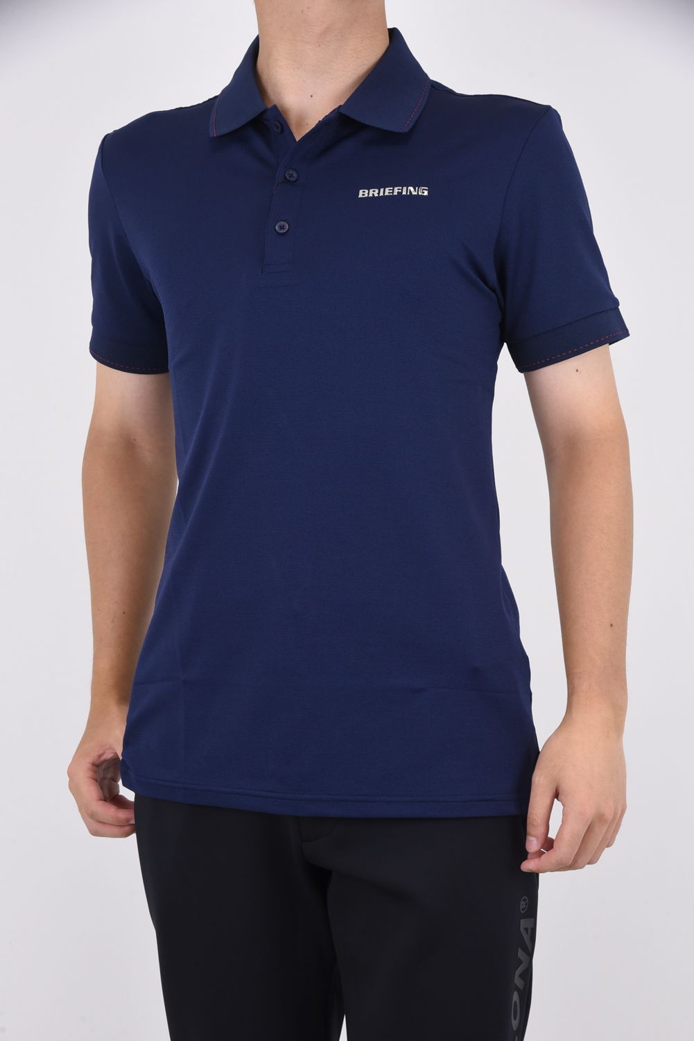 BRIEFING - MENS BASIC POLO / メタリックブランドロゴ ベーシック