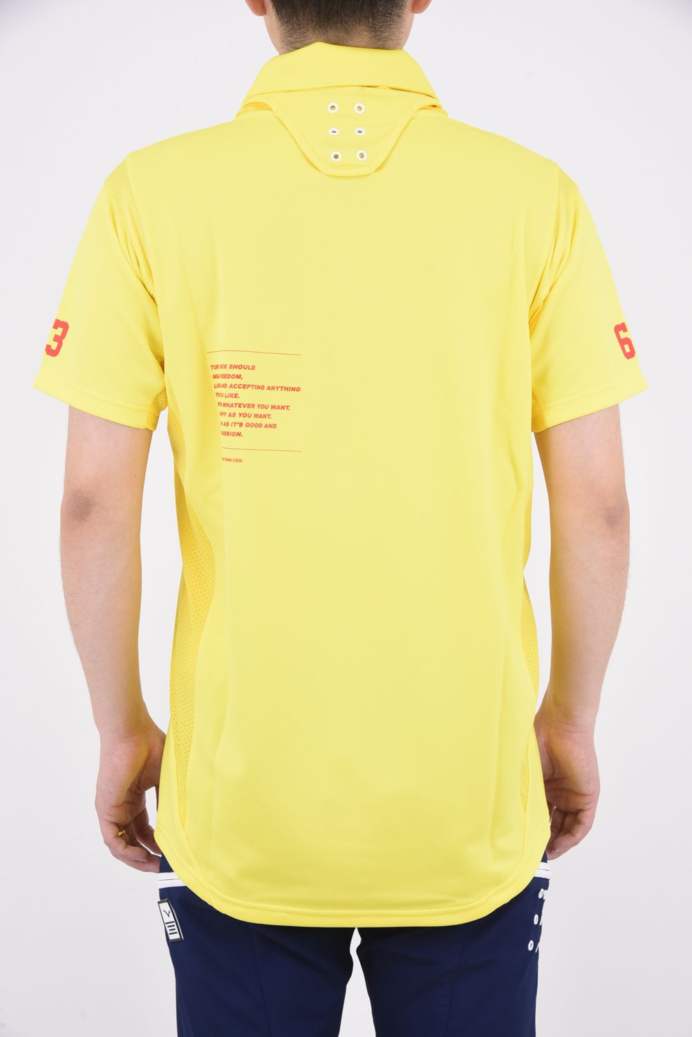 ラッセルノ ゴルフウェア ポロシャツ Russeluno イエロー RUSSELUNO - RUS POLO / 2WAY ポロシャツ イエロー | GOSSIP GOLF