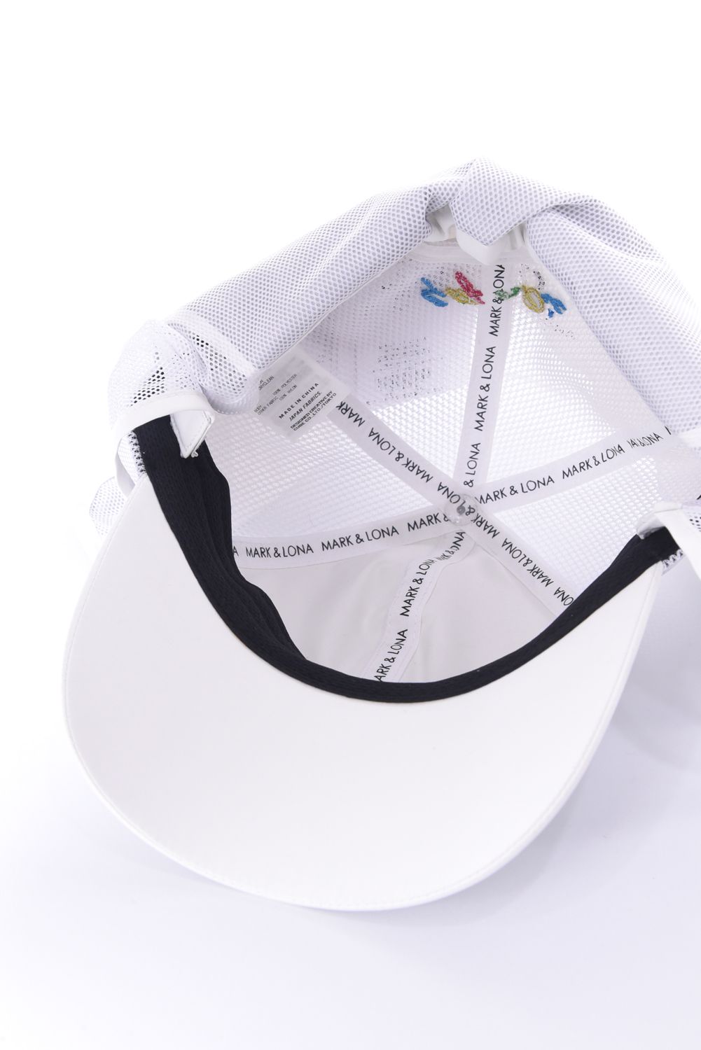 【26SS】 CHOROMA ICON SUN SHIELD CAP / マルチカラー刺繍 サンシールド付き メッシュキャップ (ホワイト)
