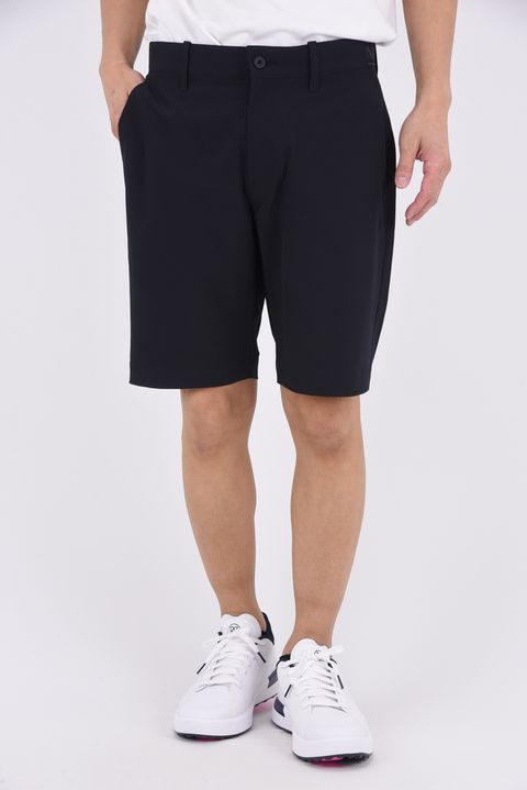 【26SS】 MEN’S COOLCORE LOGO ELASTIC SHORT PANTS / クールコア ウエストゴムベルト ショートパンツ (ブラック)
