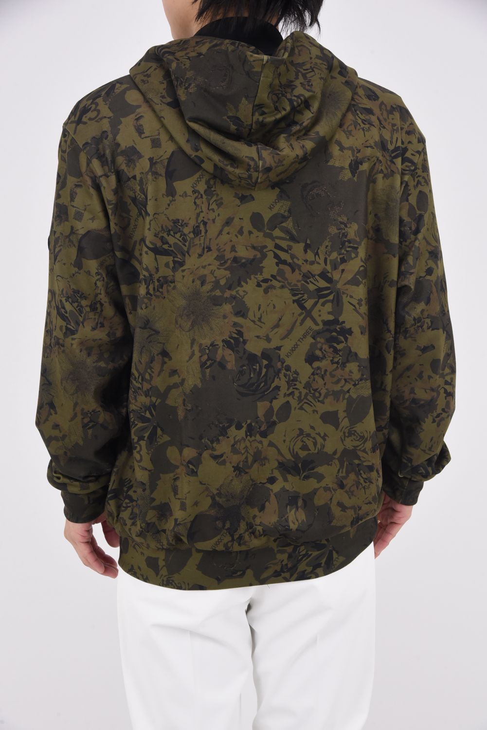 【期間限定ポイント10倍】【25AW】 FLOWER CAMO FULL ZIP HOODIE / フラワーカモ フルジップパーカー (カーキ)