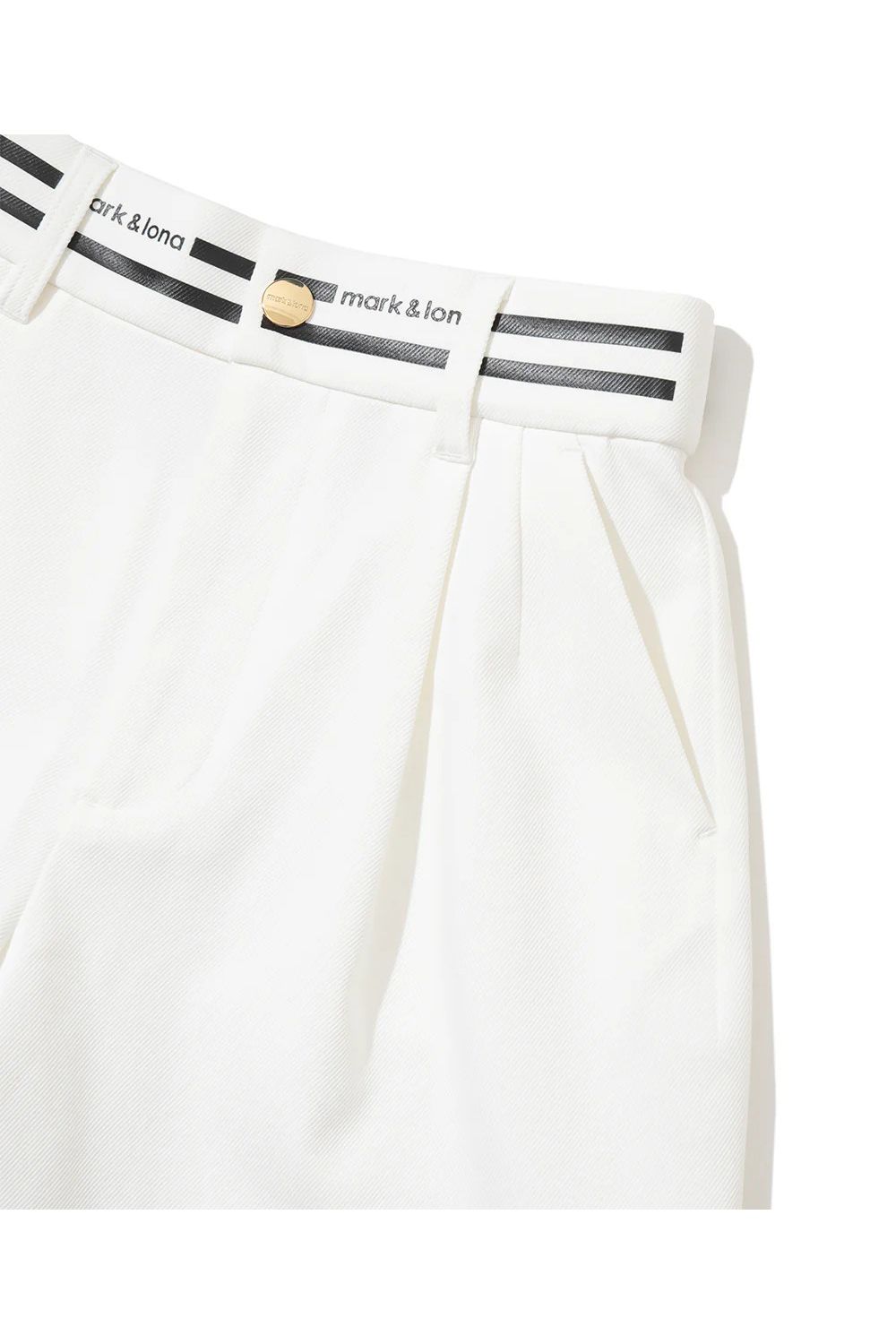 【26SS】【レディース】 VELA NAUTICA CULOTTES / バイカラー マリンテイスト キュロットパンツ (ホワイト)