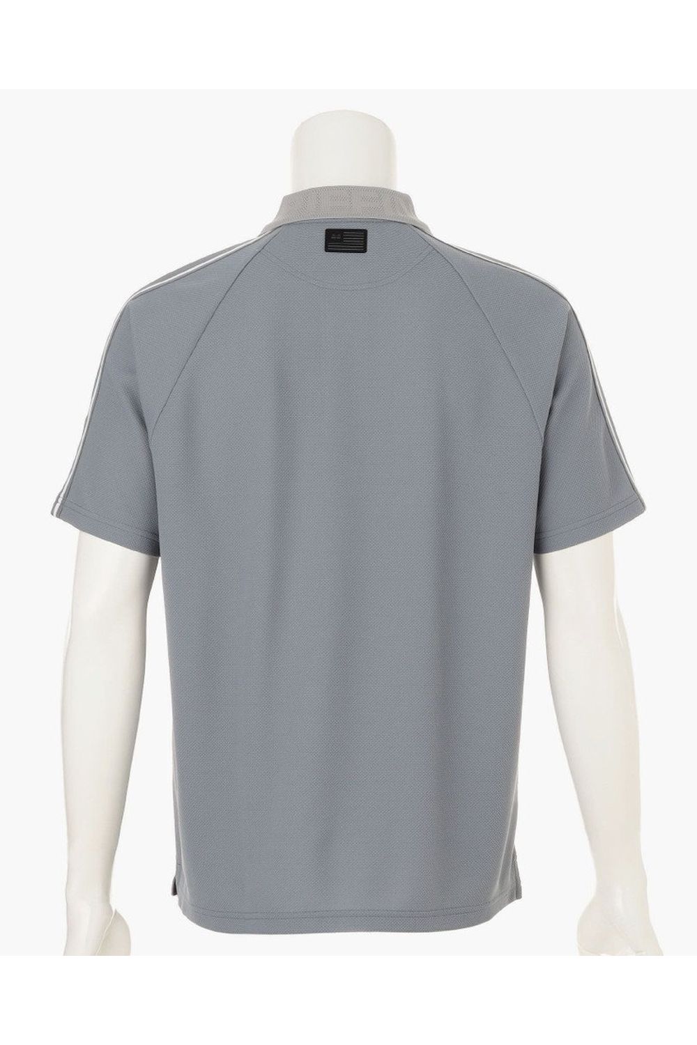 【26SS】 MEN'S LINE POLO RF / カノコ生地 ラインロゴテープ リラックスフィット ポロシャツ (グレー)