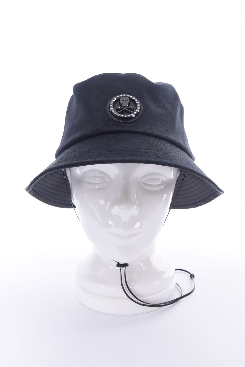 【26SS】 GAUGE CAMO BUCKET HAT / カモフラージュパターン メタルプレート バケットハット (ブラック)