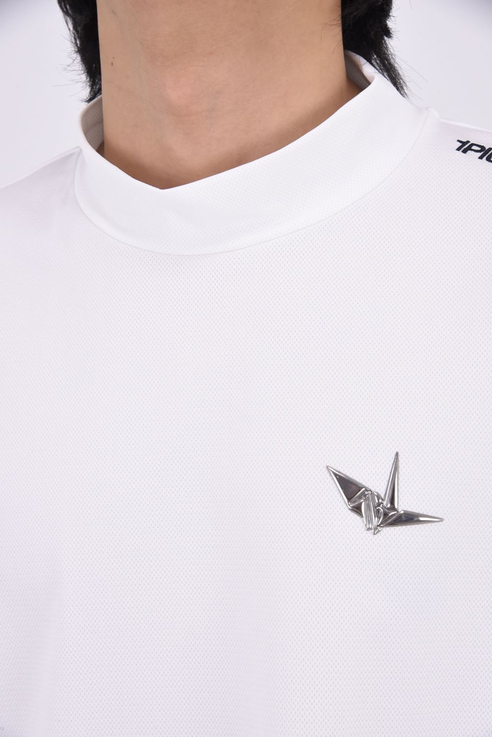 【26SS】 ICE LUXE MOCK NECK  / 接触冷感 モックネックTシャツ (ホワイト)