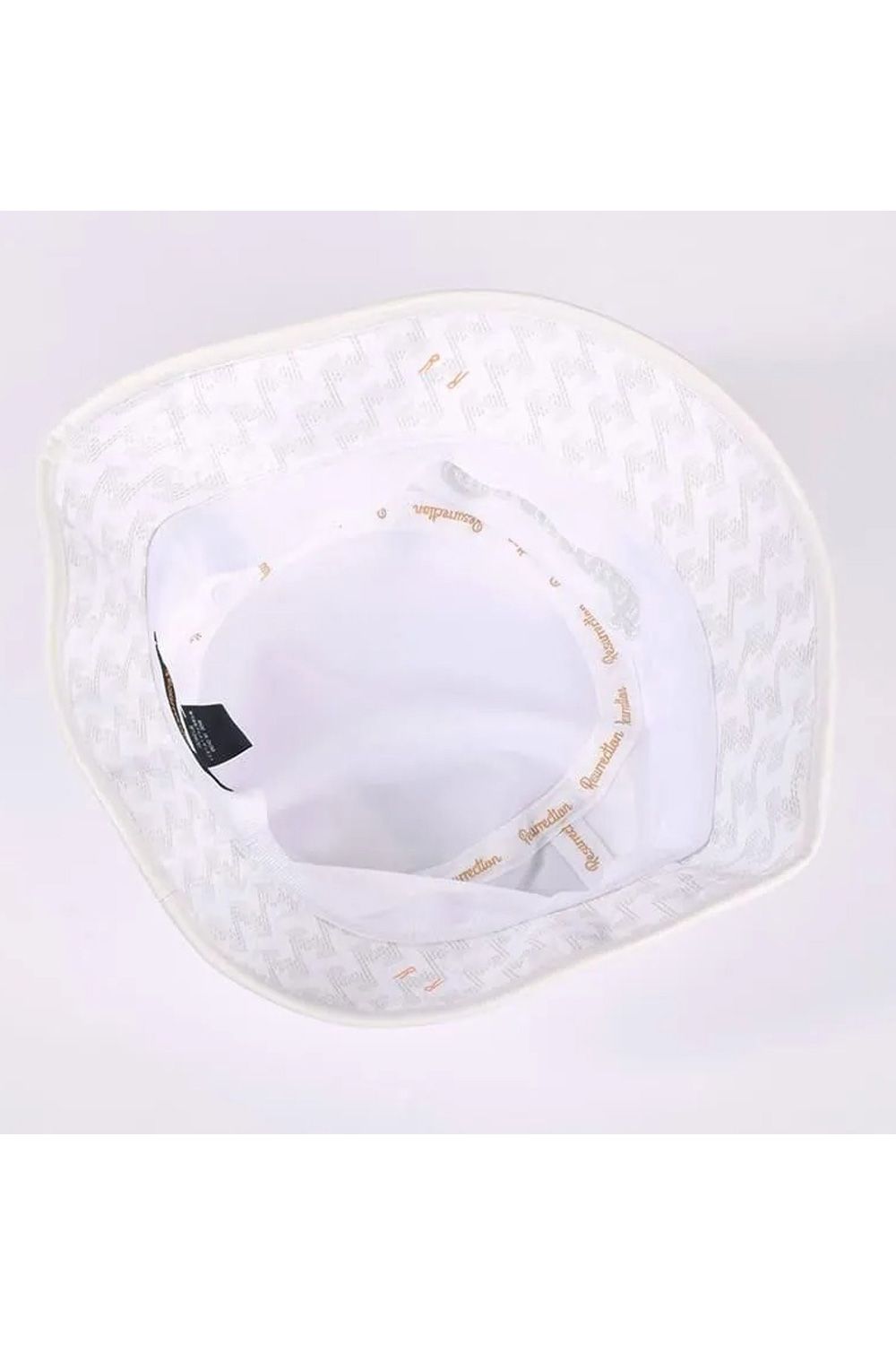 【26SS】 SYNTHETIC LEATHER BRIM BUCKET HAT / シンセティックレザーブリム バケットハット (ホワイト)