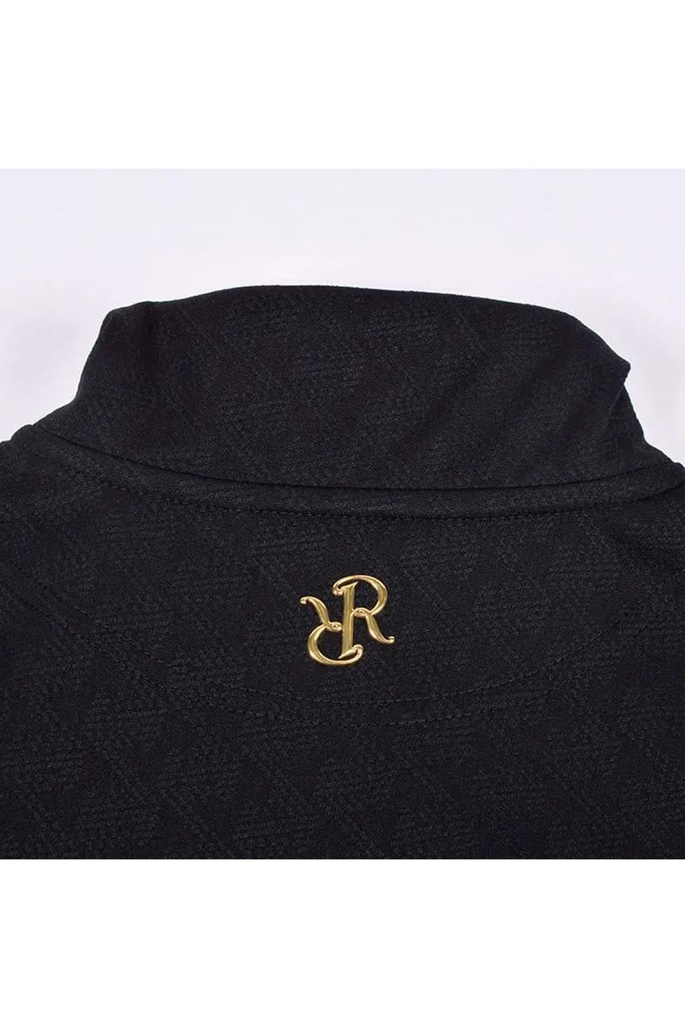 【26AW】 【レディース】 JACQUARD STAND COLLAR JACKET / ジャガード スタンド カラージャケット (ブラック)*