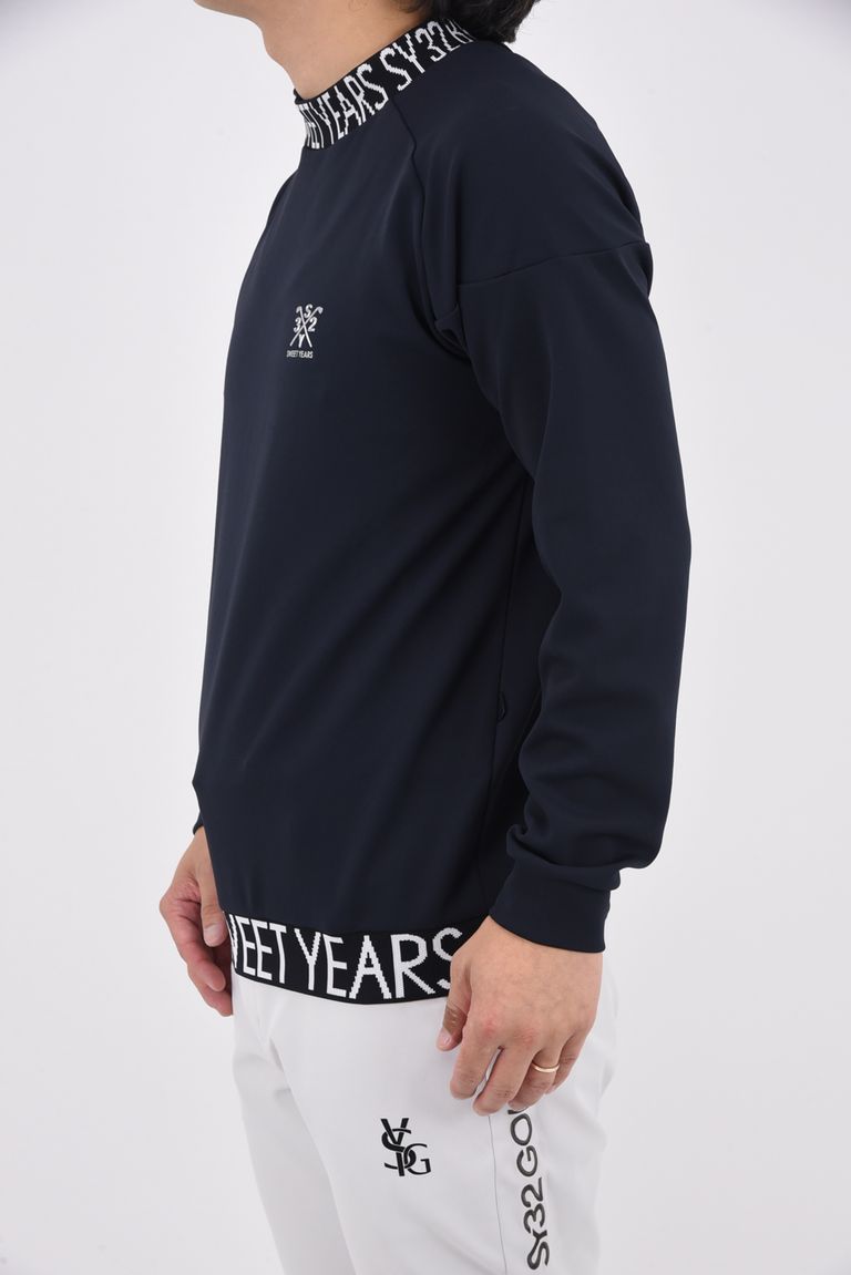 SY32 by SWEET YEARS GOLF - STRETCH SYG LOGO MOCK / ストレッチ 