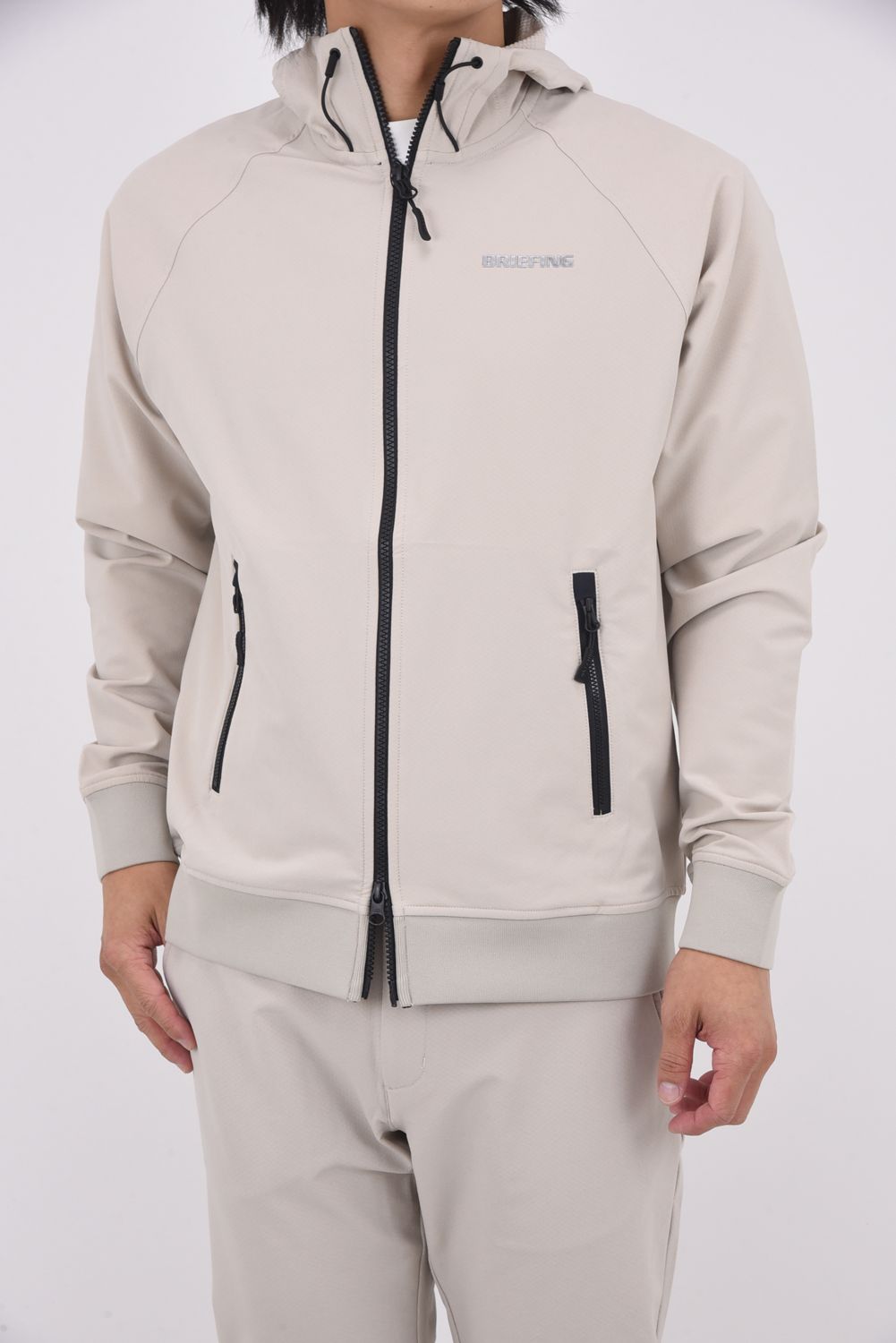 【25AW】 MEN'S STORMFLEECE BACK DOTS PARKA / ストームフリース ジップアップリブパーカー (サンド)