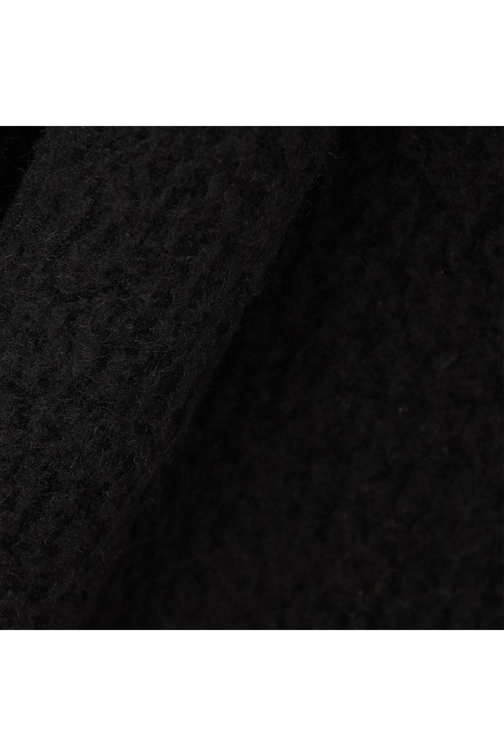【25AW】【レディース】 WOMEN’S WOOL BOA HALFZIP TOP / ウールボアフリース ハイネック ハーフジップフーディー (ブラック)