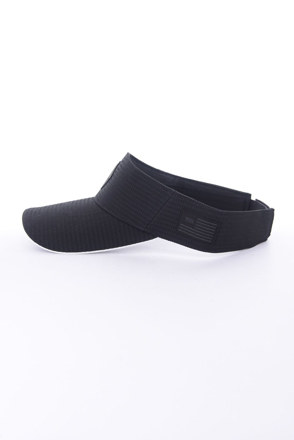 【26SS】 MEN’S SEERSUCKER VISOR / シアサッカー ダイヤモンドロゴ サンバイザー (ブラック)