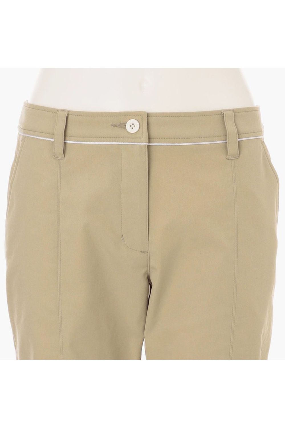 【25AW】【レディース】WS WR STRETCH CENTER STITCH SLIT PANTS / ストレッチパンツ (ベージュ)