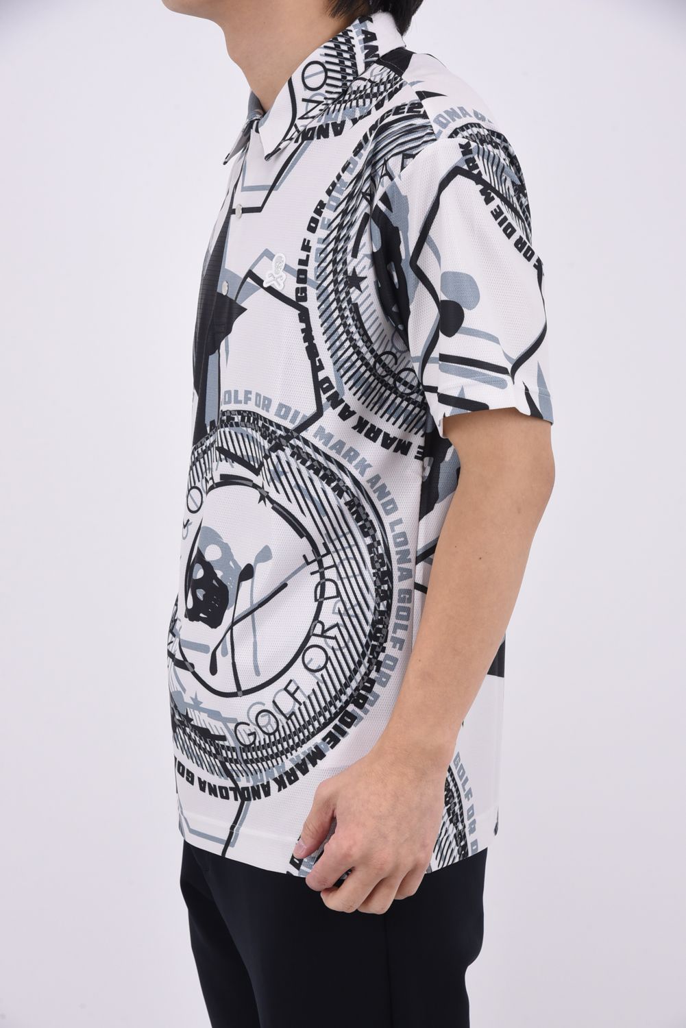 【26SS】 ATLAS AIRFLOW POLO / オープンメッシュ素材 グラフィックパターン ポロシャツ (ベージュ)