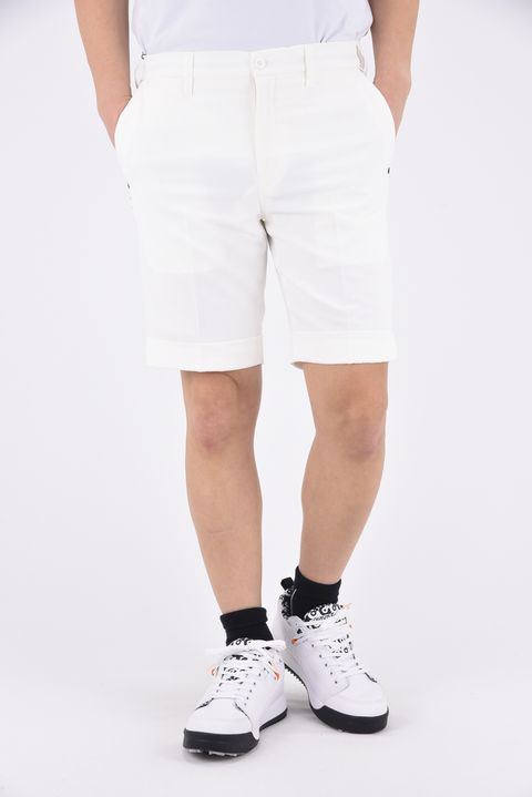 MENS SEERSUCKER DRESS SHORT PANTS / シアサッカー ドレス ショートパンツ (ホワイト)