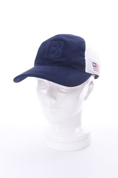 MEN’S PILE INITIAL MESH CAP / イニシャル メッシュ キャップ (ネイビー)