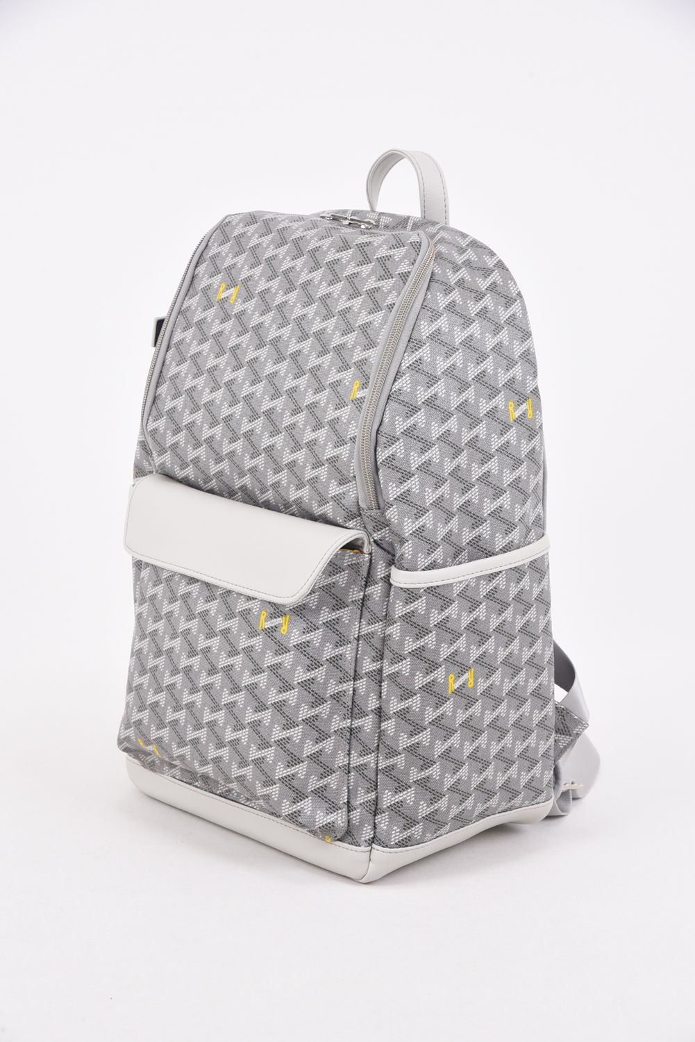 LARUS No.2 (ラルス) / ブランド オリジナルテキスタイル スリムタイプ バックパック (シルバーグレー)*