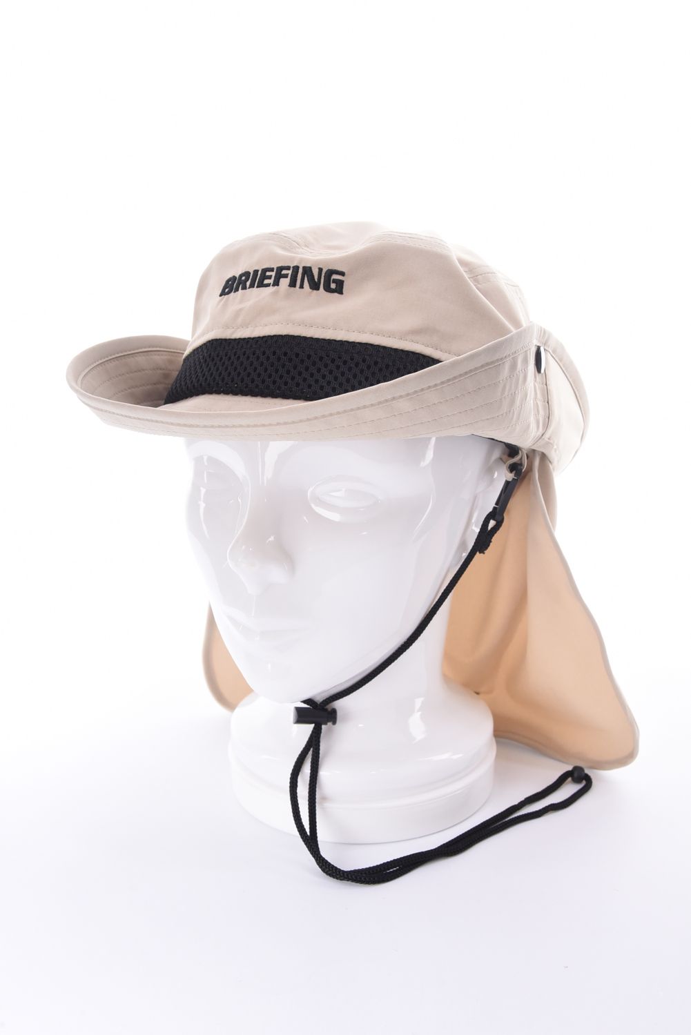 【26SS】 MEN'S COOLCORE SUNGUARD MESH HAT / サンガード付き メッシュバケットハット (ベージュ)