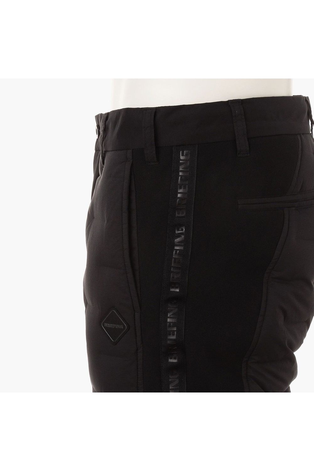 【25AW】 MEN'S HYBRID DOWN PANTS / ストレッチタフタ ダイヤモンドロゴ ハイブリッドダウンパンツ (ブラック)