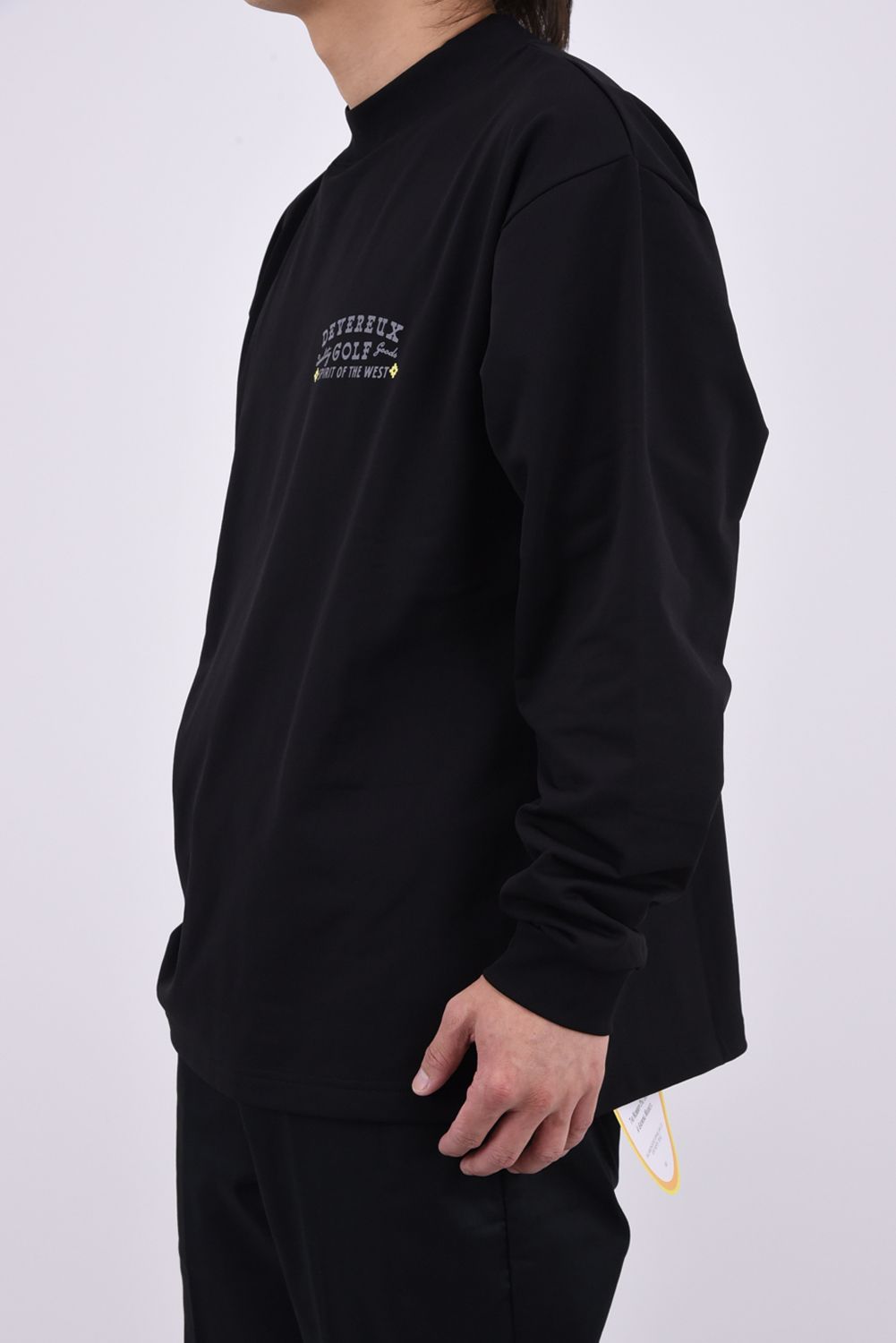 【26AW】 DVG spirit of the West MOCK TEE / バックプリント 長袖モックネックTシャツ (ブラック)