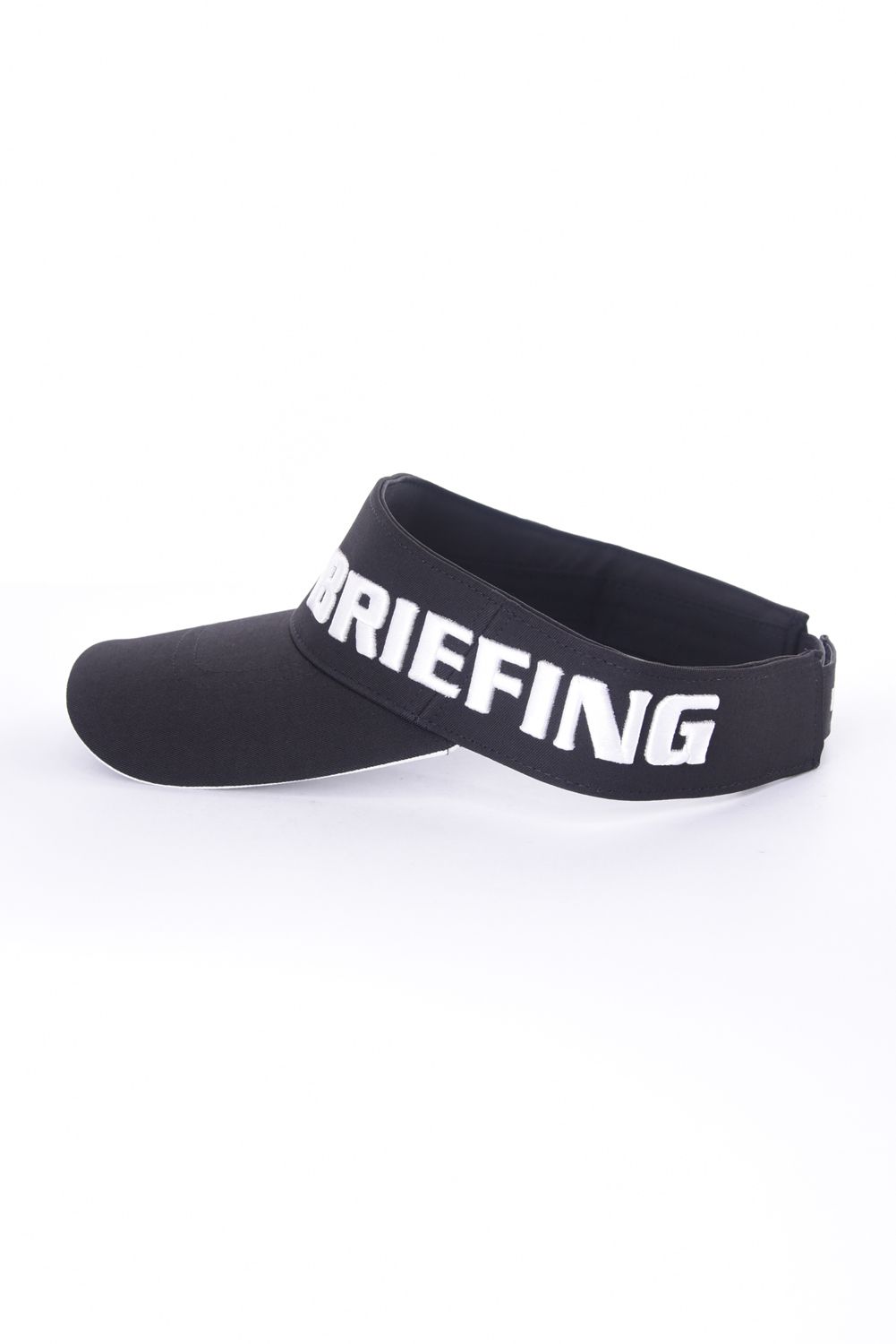 【26SS】 MEN’S ROUND LOGO VISOR / アシンメトリー ラウンドロゴ サンバイザー (ブラック)