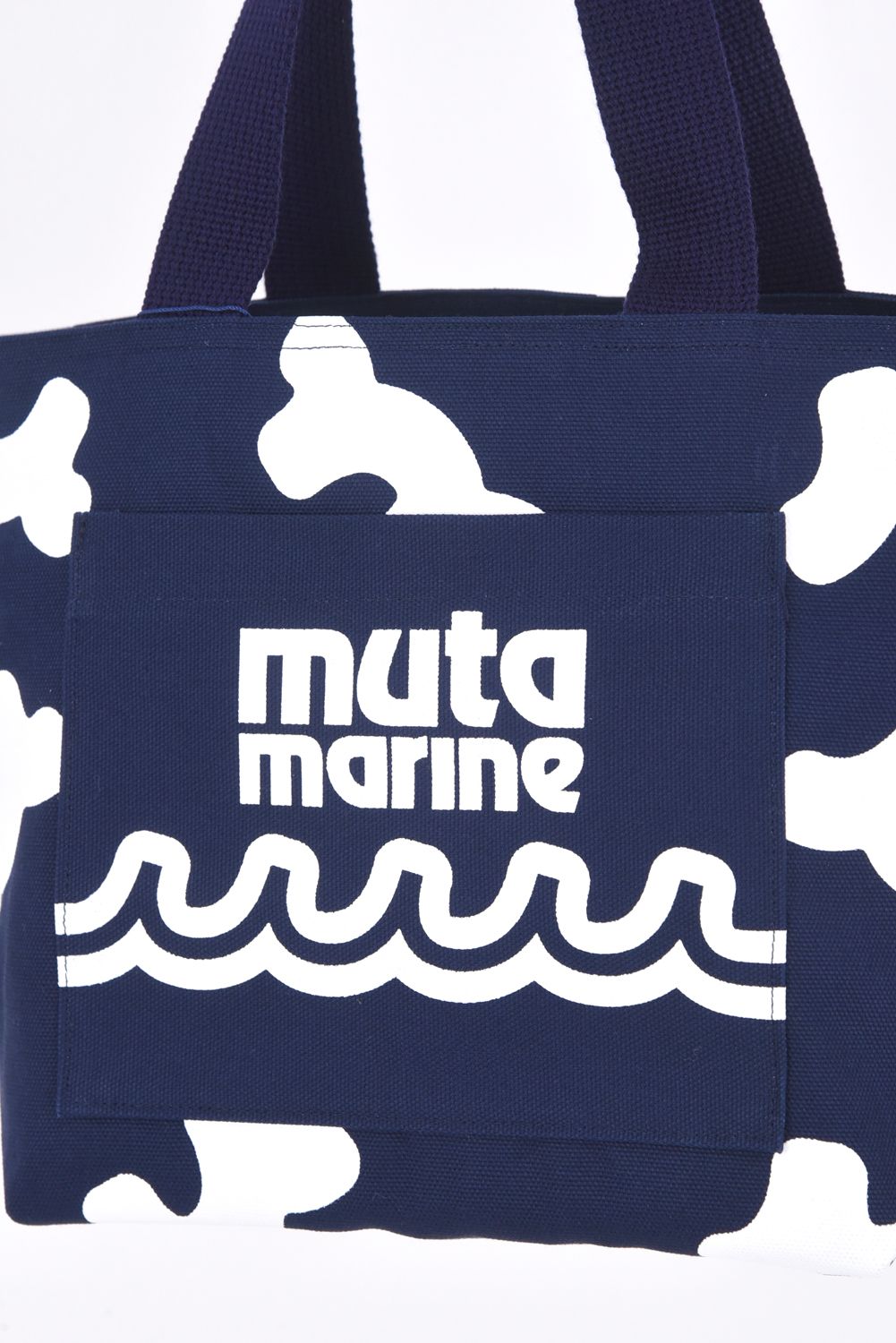 【26SS】 CLOUD WAVE LOGO ECO BAG / クラウドウェーブ エコバック (ネイビー)