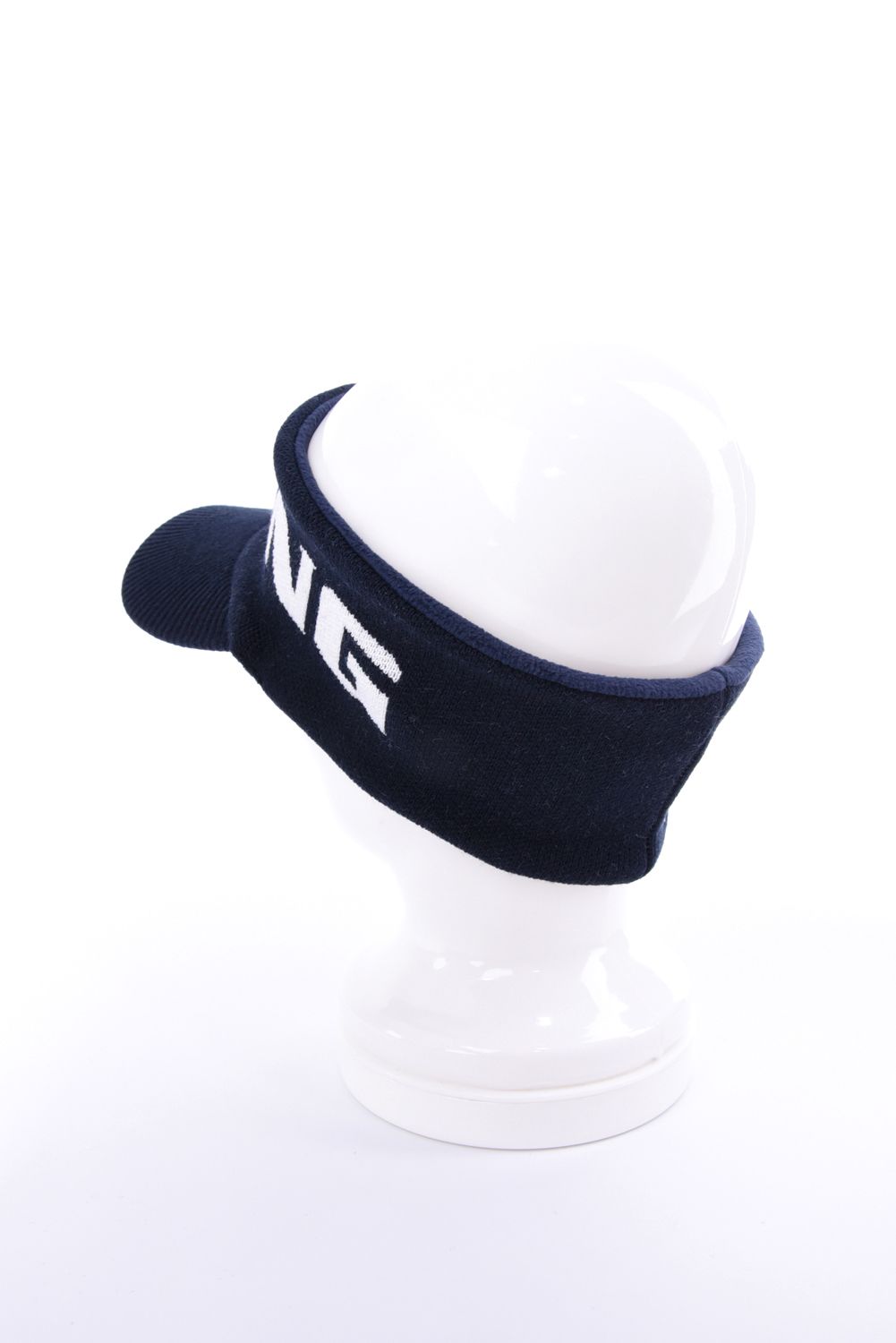 【26AW】 MEN’S KNIT VISOR / ブランドロゴ ニットサンバイザー (ネイビー)