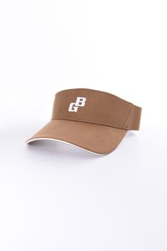 【26AW】 MEN’S SUEDE SMALL BG LOGO VISOR / スウェード素材 スモールBGロゴ サンバイザー (ベージュ)