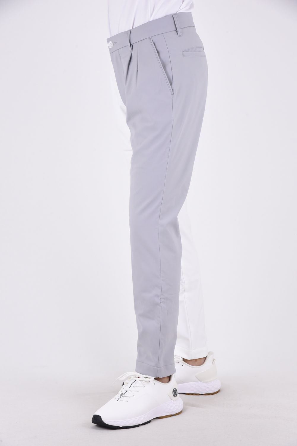 BICOLOR LONG PANTS  / バイカラー仕様 ロングパンツ ホワイト