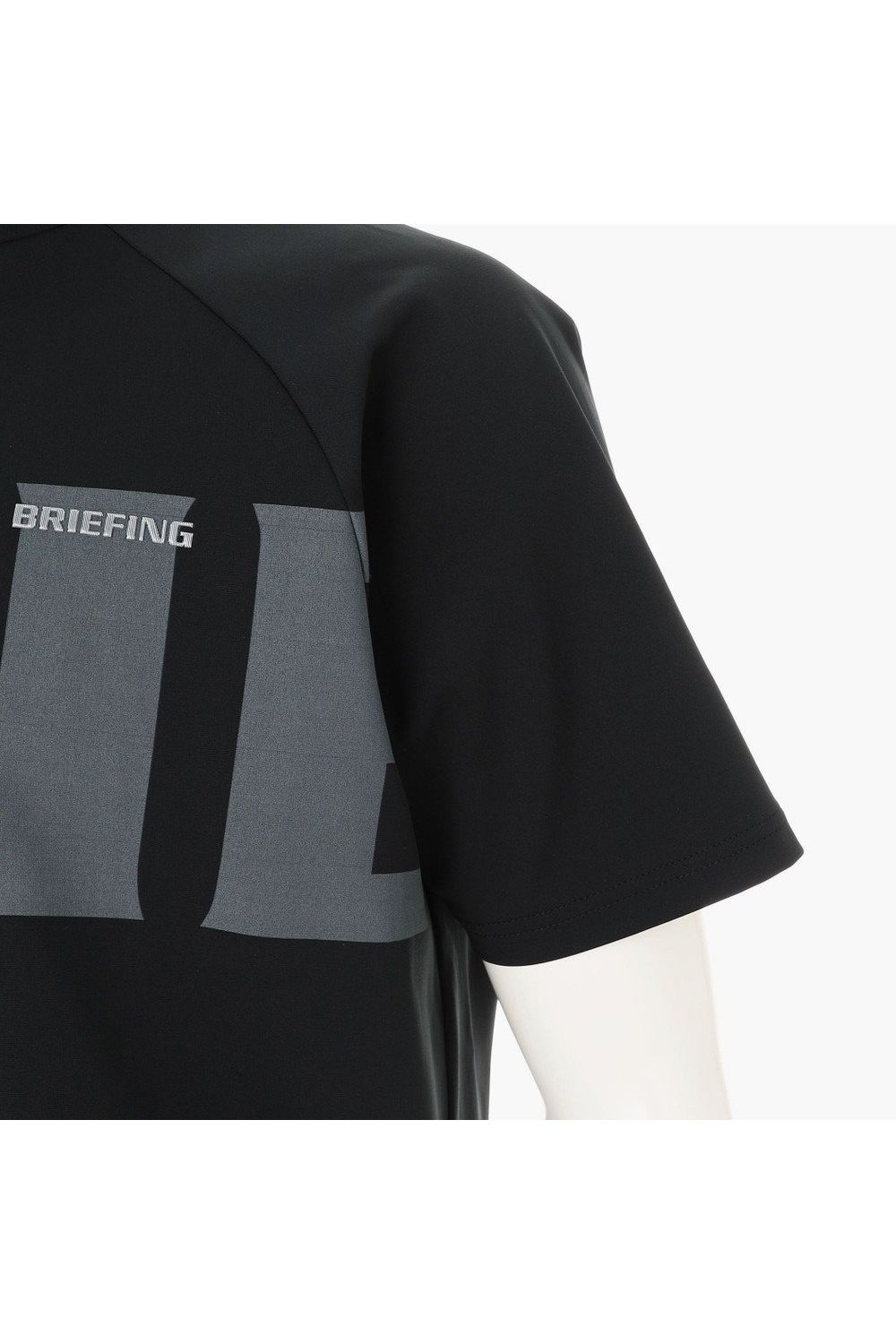 【26SS】 MEN’S BIG BEAT HIGHNECK / ビッグロゴ リラックスフィット モックネックTシャツ (ブラック)