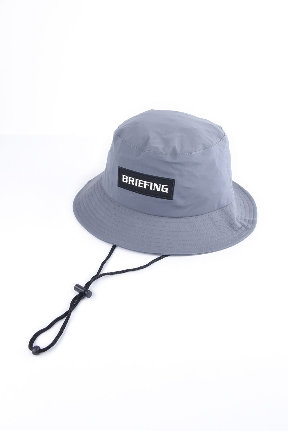 MS WATERPROOF HAT / 刺繍ロゴ  ウォータープルーフ サファリハット (グレー)