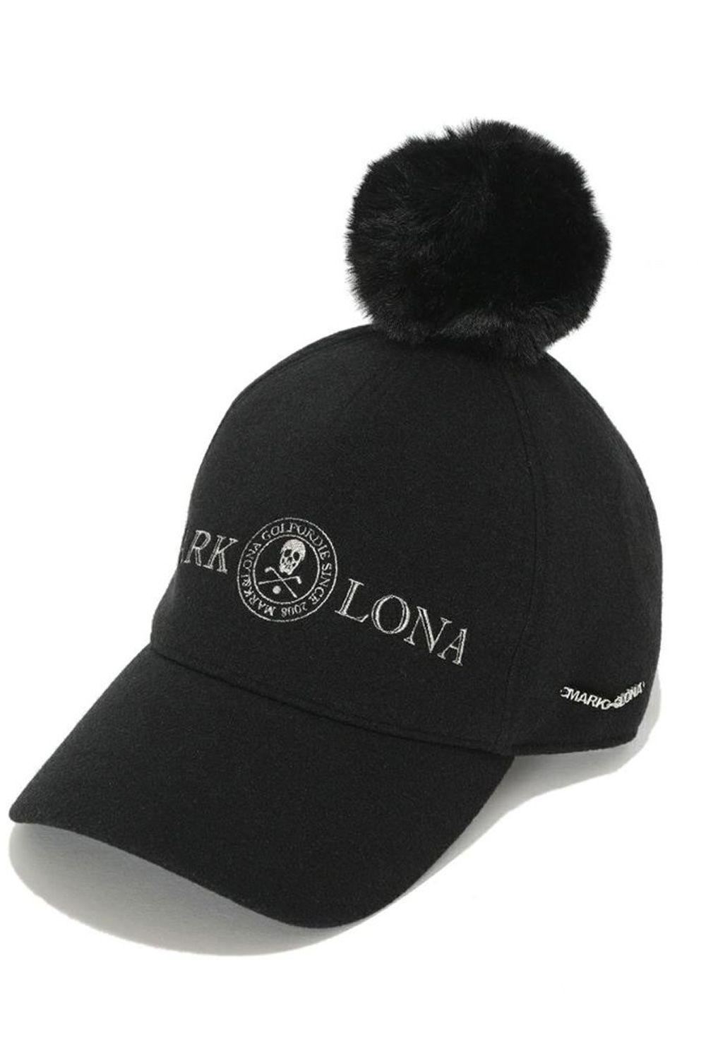 【レディース】ATLANTRIS SPARKLE POM CAP / エコファー梵天 キャップ (ブラック)