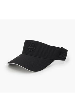 【26SS】 MEN’S SEERSUCKER VISOR / シアサッカー ダイヤモンドロゴ サンバイザー (ブラック)