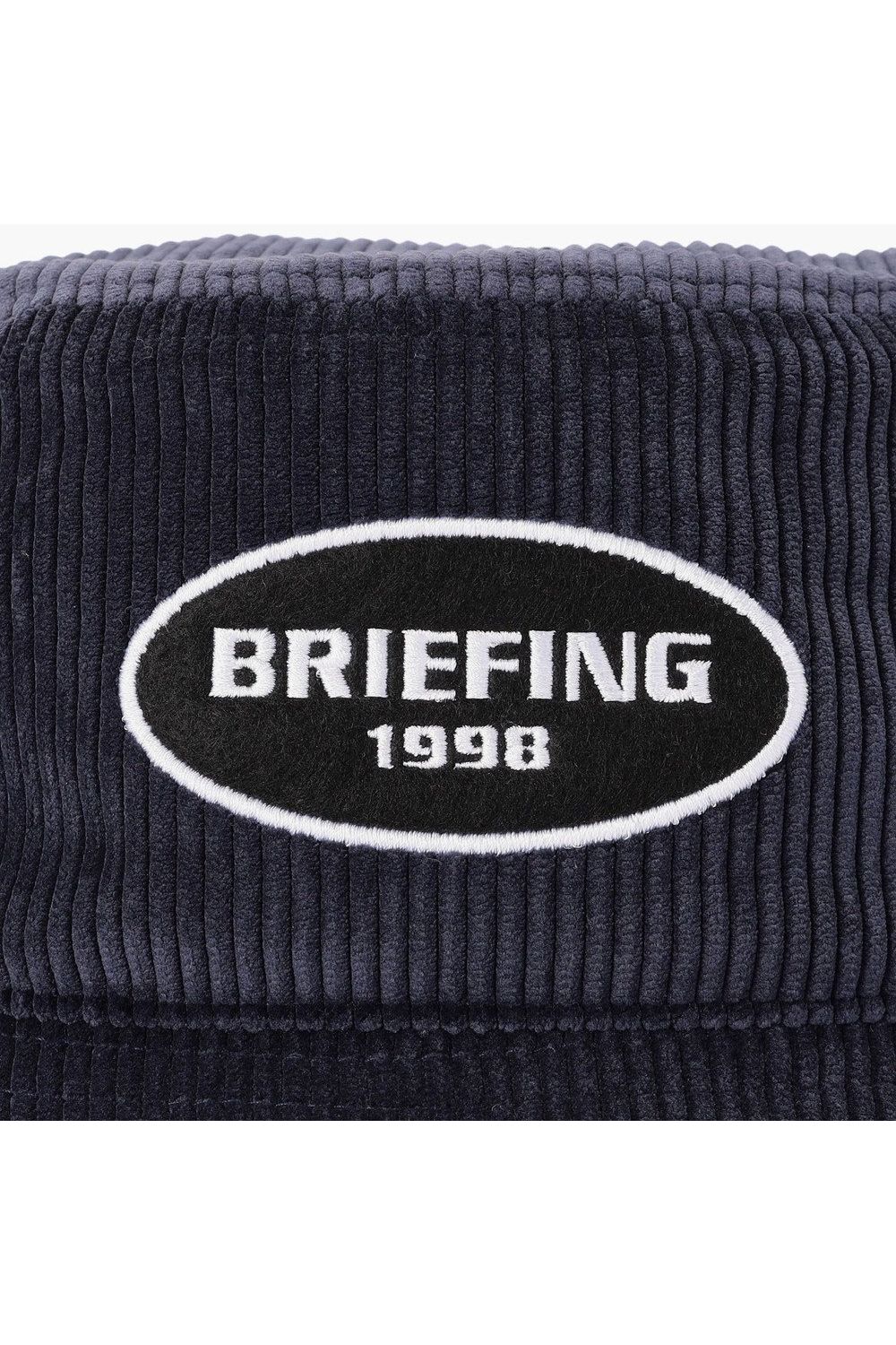 【26AW】 MEN’S CORDUROY OVAL HAT / コーデュロイ生地 オーバルロゴワッペン ハット (ネイビー)