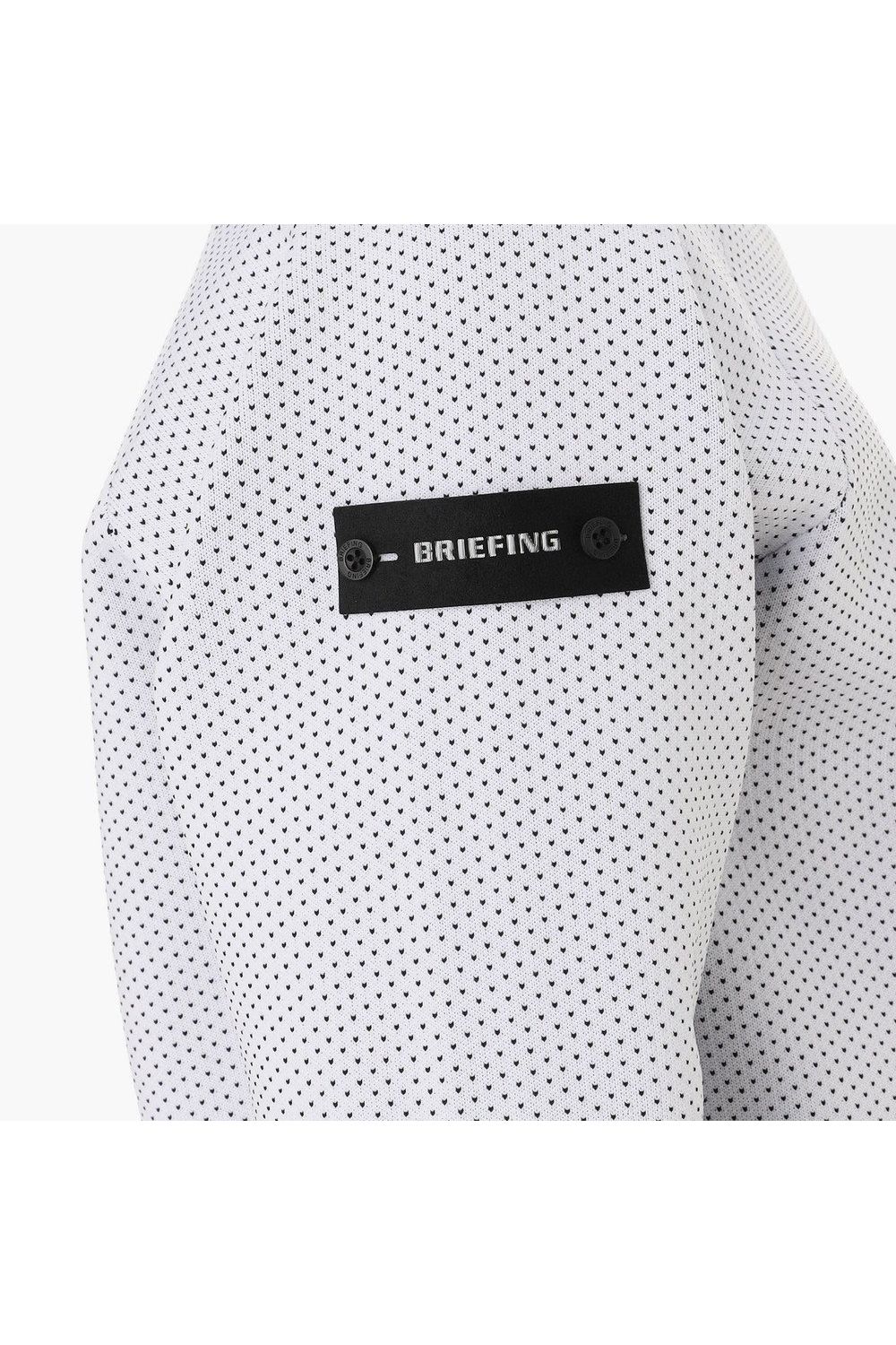 【26AW】 MEN’S BIRDS EYE KNIT CREWNECK / バーズアイパターン ブランドロゴ クルーネックニット (ホワイト)