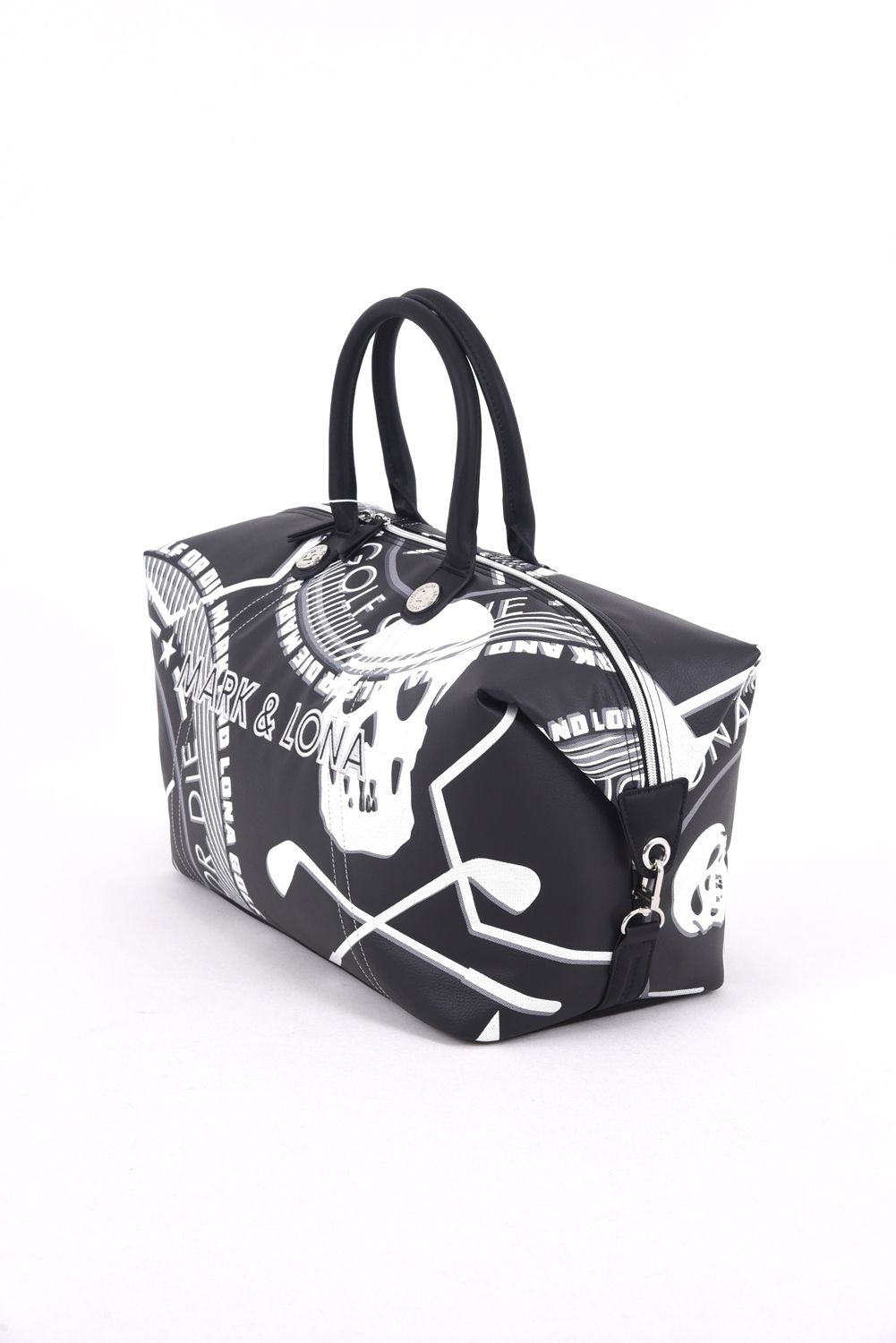 【26SS】 ATLAS CONVERTIBLE BOSTON BAG / アイアンスカル シンセティックレザー 2WAYボストンバッグ (ブラック)