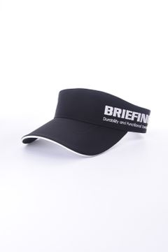 MENS ROUND LOGO VISOR / ロゴ刺繍 アシンメトリー サンバイザー ブラック