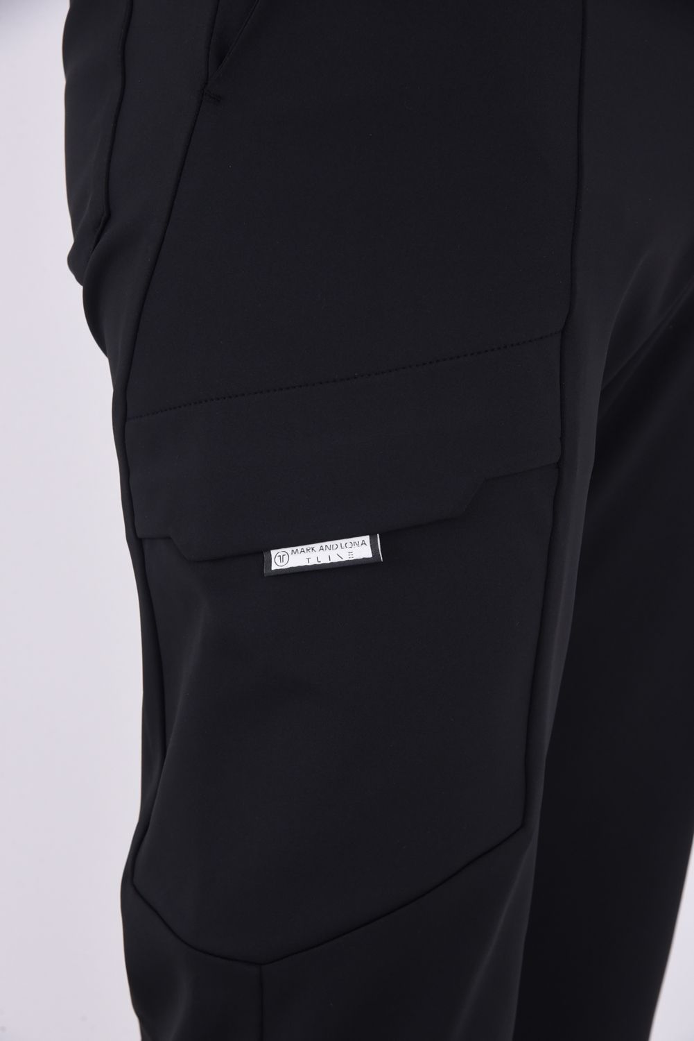 【26SS】【T-LINE】 CONTOUR FLEX CARGO JOGGER / モノトーン ポリエステルトリコット カーゴライクジョガーパンツ (ブラック)