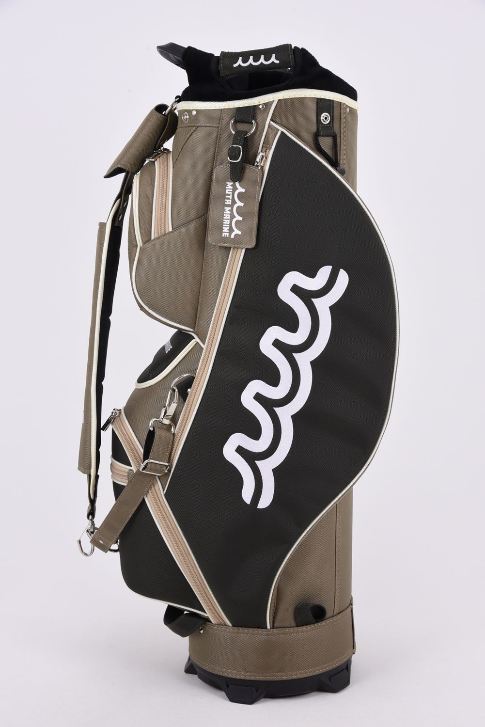 【26AW】 DUAL MAG PRO POLY COMBO CADDY BAG & HEAD COVER / ナイロン バイカラー カートタイプ キャディバッグ&ヘッドカバーセット (カーキ)