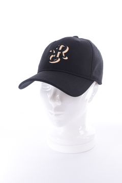 【26SS】 FIVE CONSECUTIVE CAP / リネンライク RRロゴ刺繍 キャップ (ブラック)