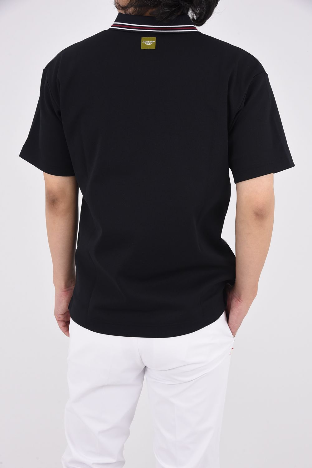 VINCE SKULL IRON POLO / リアルスカルプリント 鹿の子 ポロシャツ (ブラック)