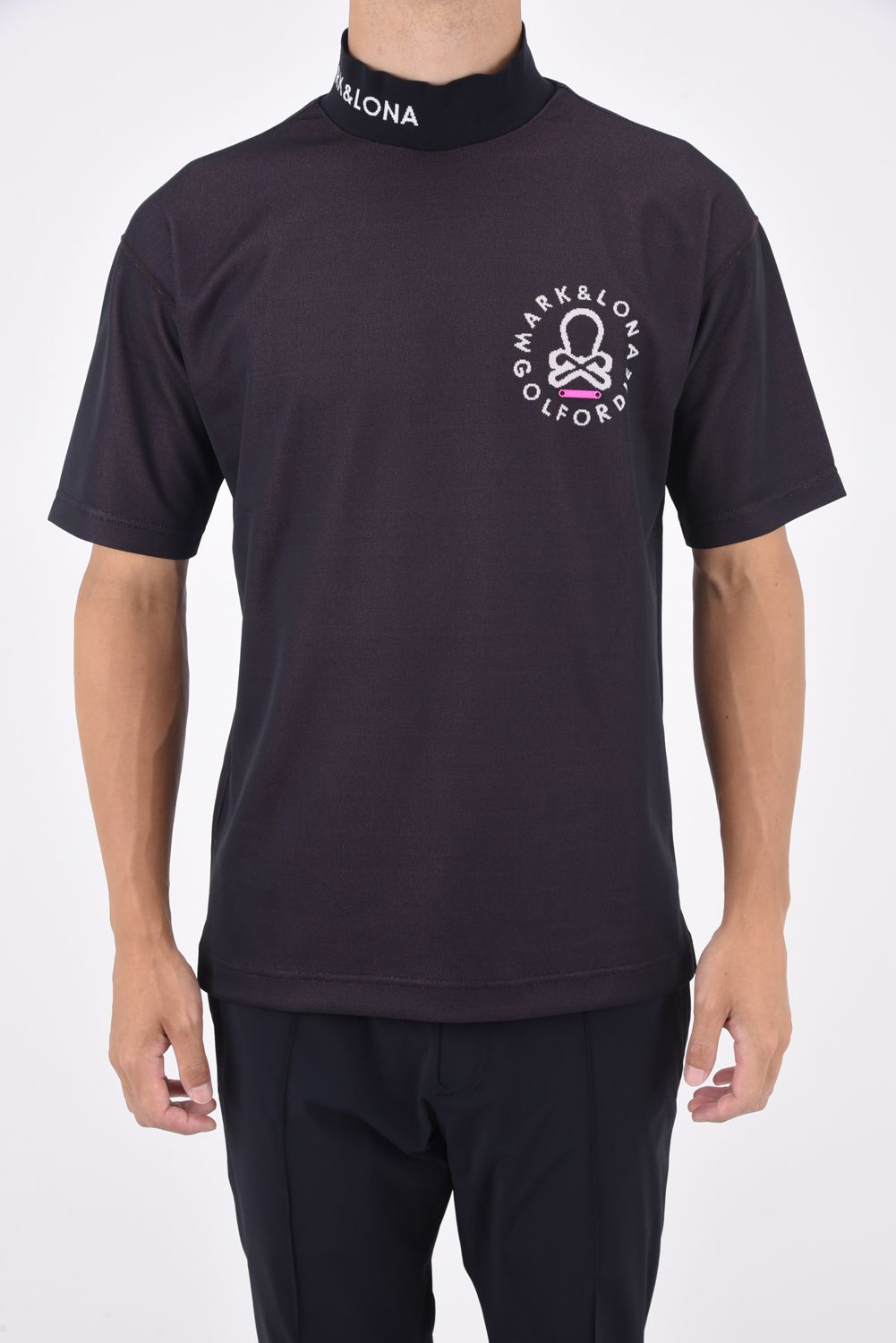 Acne Studios(Acne)◇NAVID/ネックロゴTシャツ/M/レーヨン/BLK