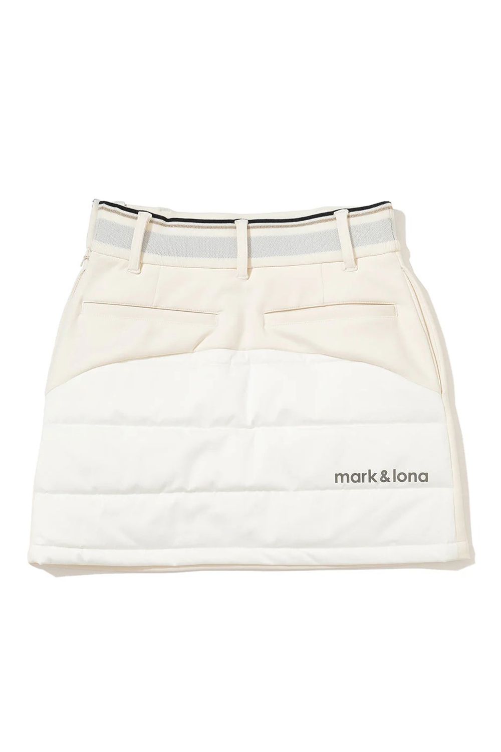 【2025AW】【レディース】 ARVEL HYBRID INSULATED SKIRT / ダンボールニット サークルスカル パデッドスカート (オフホワイト)