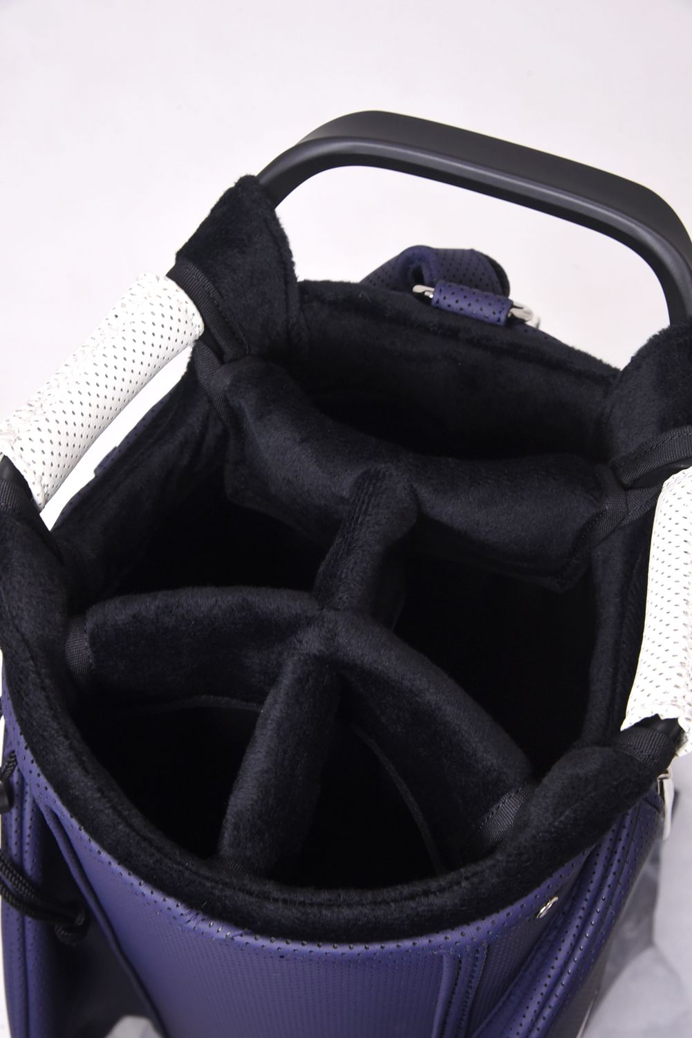 【26SS】【銀行振込・代金引換不可】【返品・交換不可】 CADDY BAG & HEAD COVER / パンチングエシカルレザー カートタイプ キャディバッグ&ヘッドカバーセット (ネイビー)