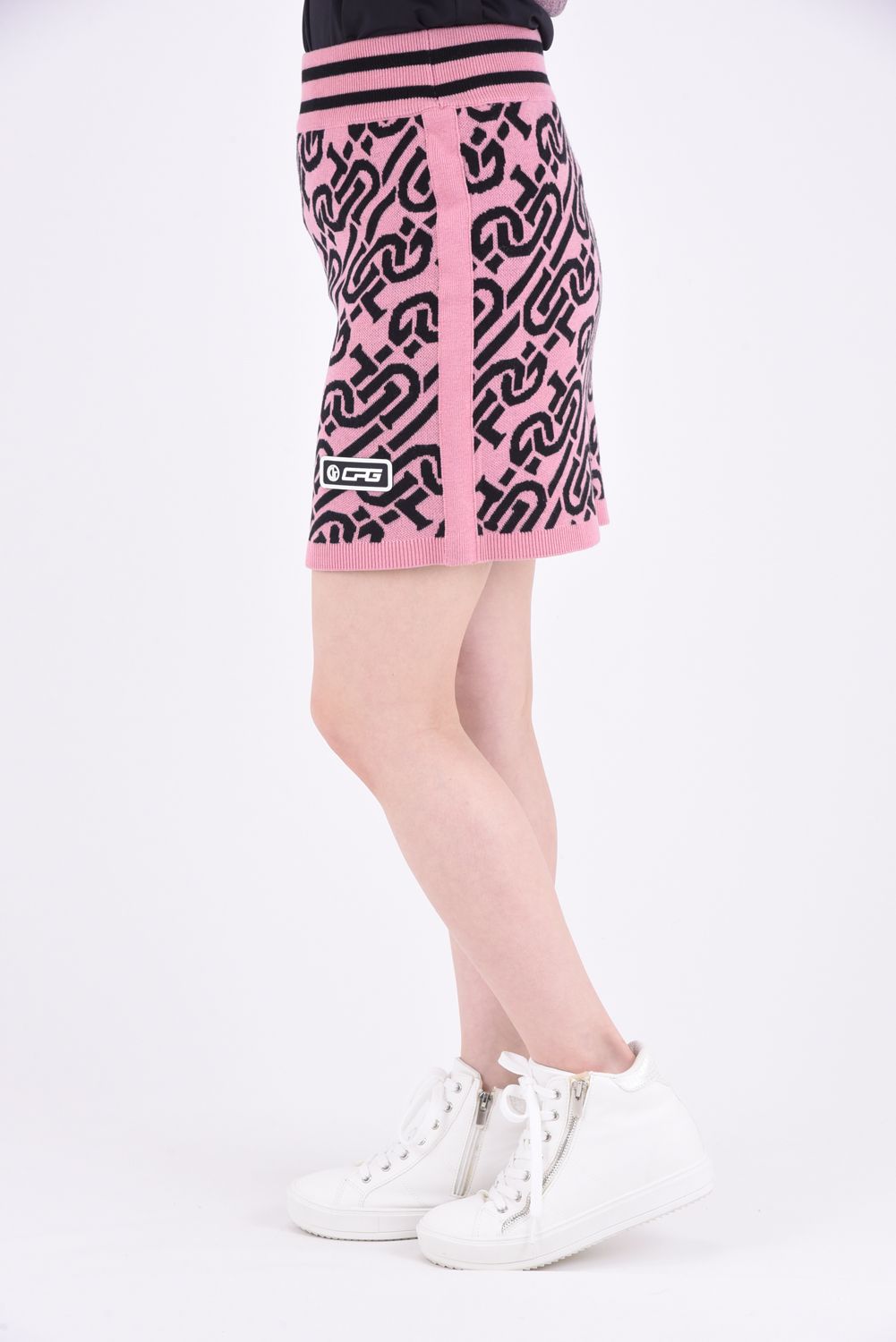 CPG GOLF - 【レディース】 CHAIN LOGO RIB SKIRT / チェーンロゴ総柄