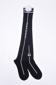 【26SS】【レディース】 ML SHEER OVER KNEE SOCKS / サイドライン シースルー ニーソックス (ブラック)
