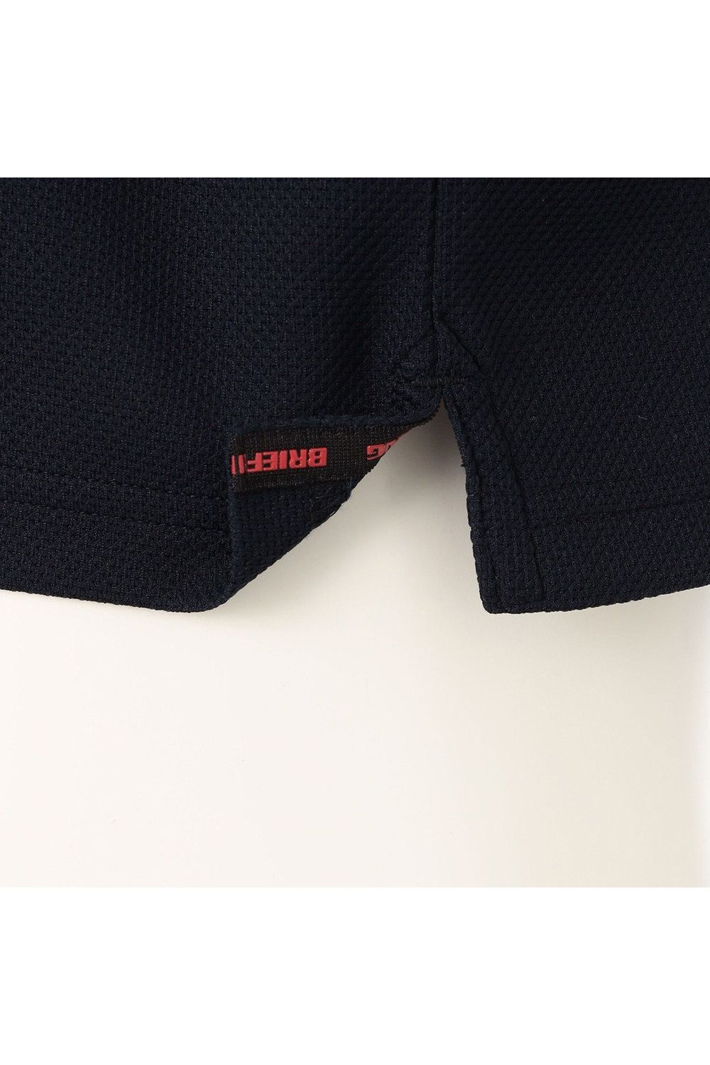 【26SS】 MEN'S LINE HIGHNECK RF / カノコ生地 ラインロゴテープ リラックスフィット モックネックTシャツ (ネイビー)